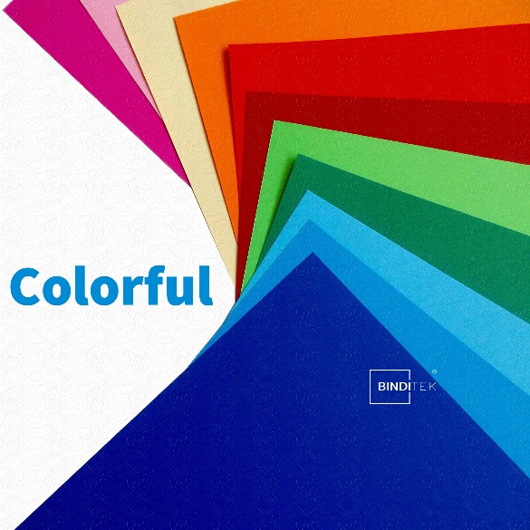 Cardboard paper binding covers in assorted colors